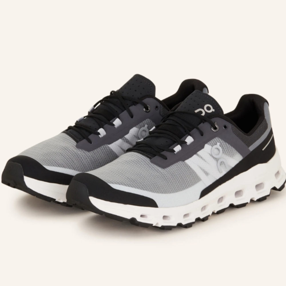 "On Women's Cloudvista Trail Running Shoes, Black/White Running Shoes For Womens